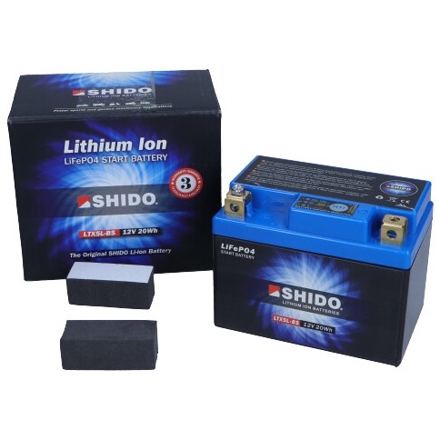 Baterie Moto Shido 6Ah 95A 12V LTX5L-BS LION-S-